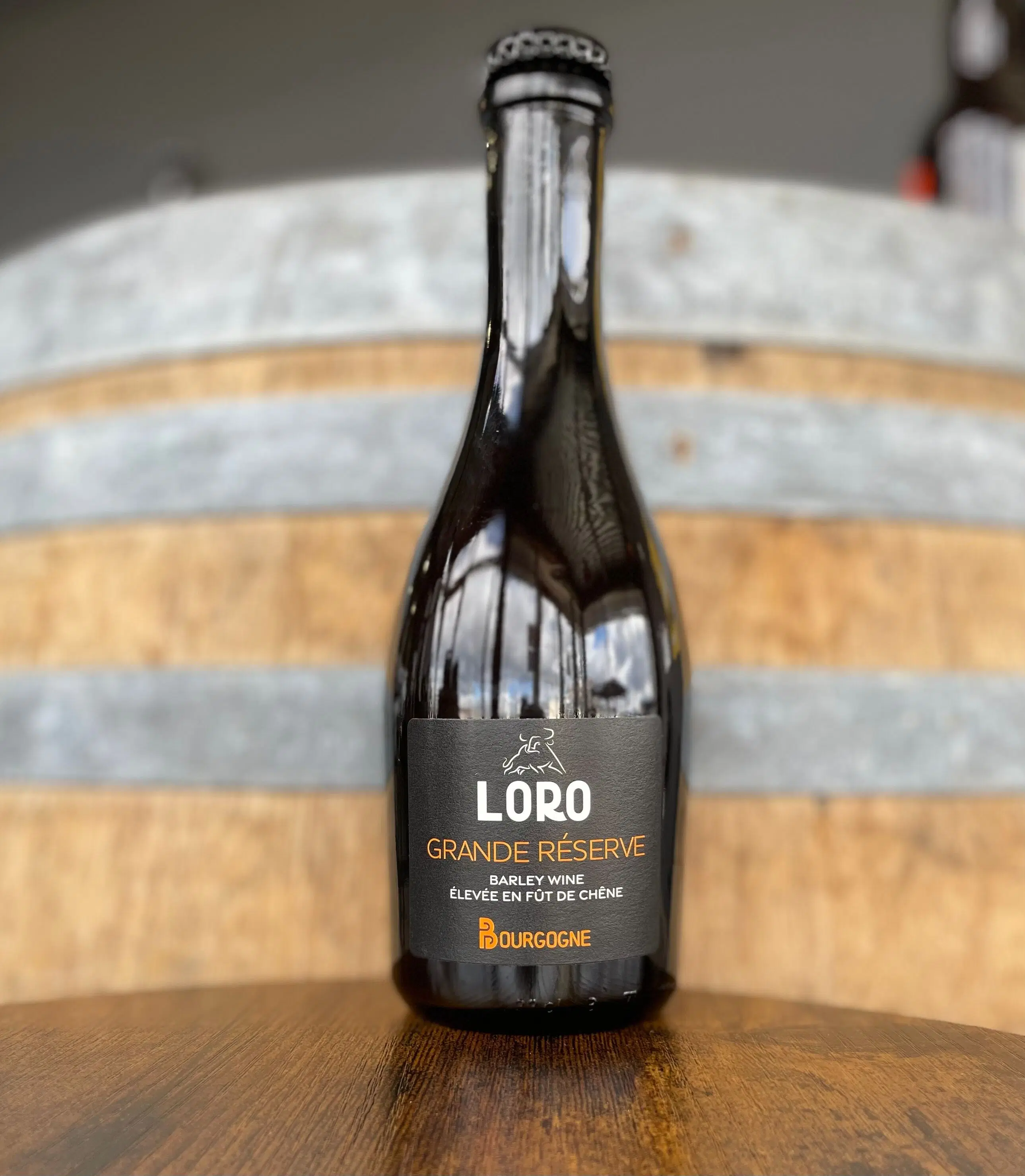 Bière artisanale Barley Wine vieillie 10 mois en fût de chêne 9%