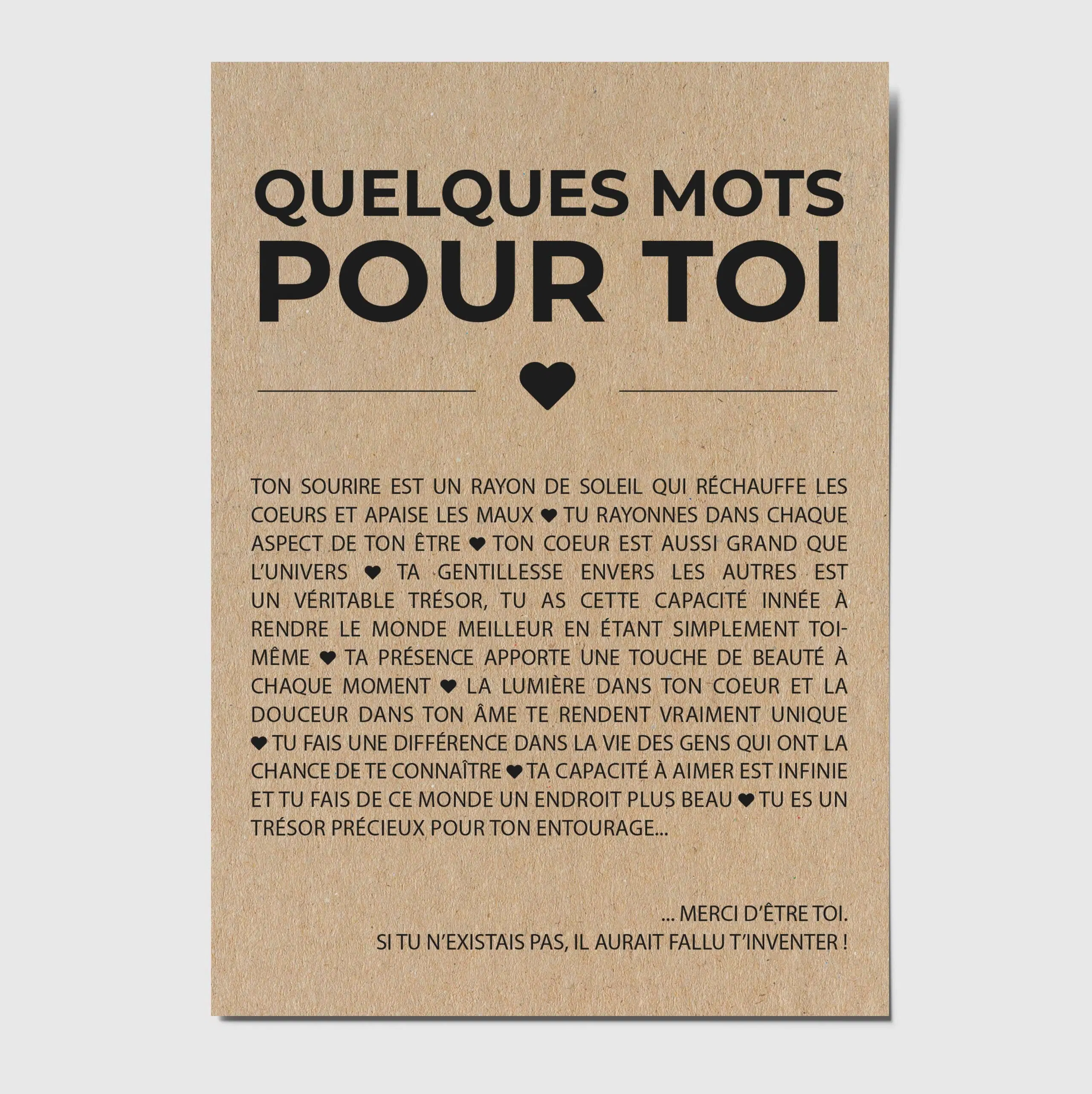 Postcard “A few words for you”