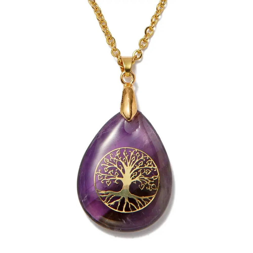 Pendentif arbre de vie avec chaîne
