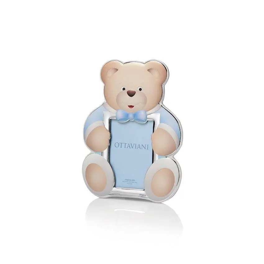 Cadre photo bébé en forme d'ours en peluche
