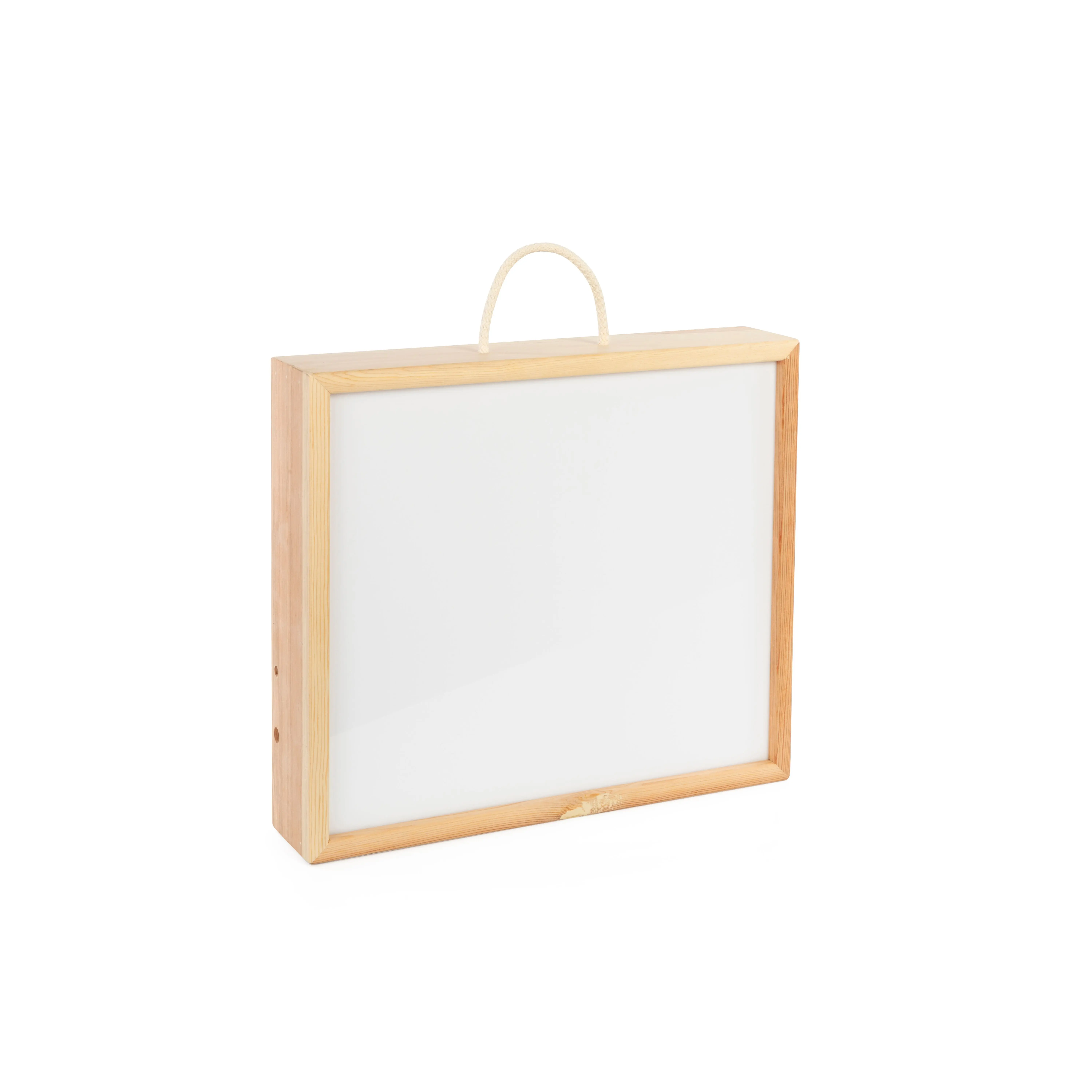 Scatola luminosa Montessori in pino massiccio 35x40 cm