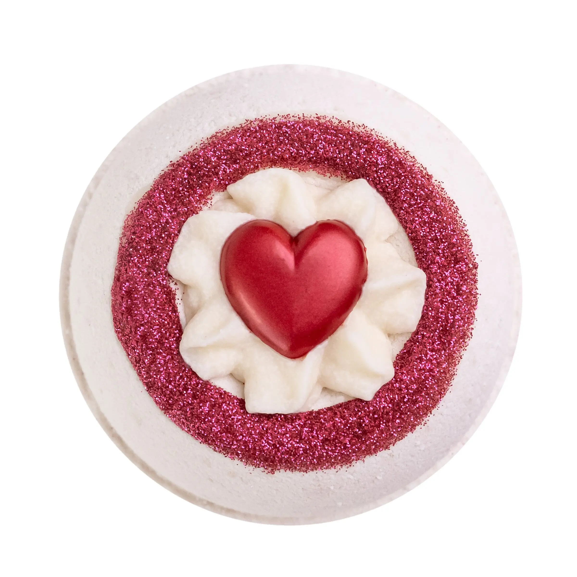 Bath bomb / Effervescent bath ball LOVE ME TENDER 190g, Musk scent - 230530
