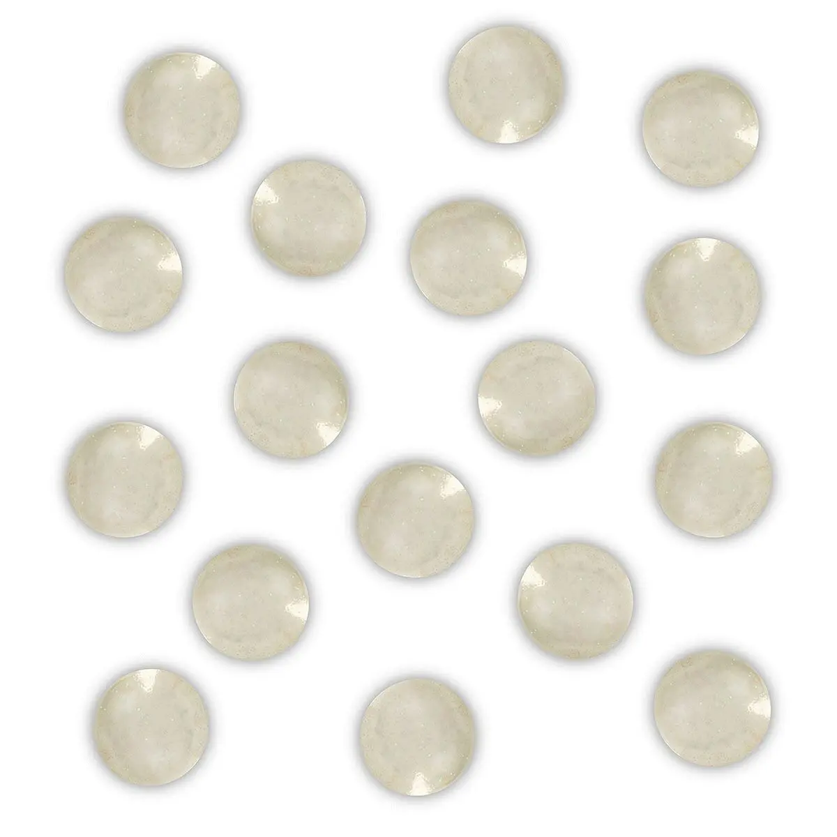 Transparent round bath pearl with golden glitter, Vanilla scent - 100334