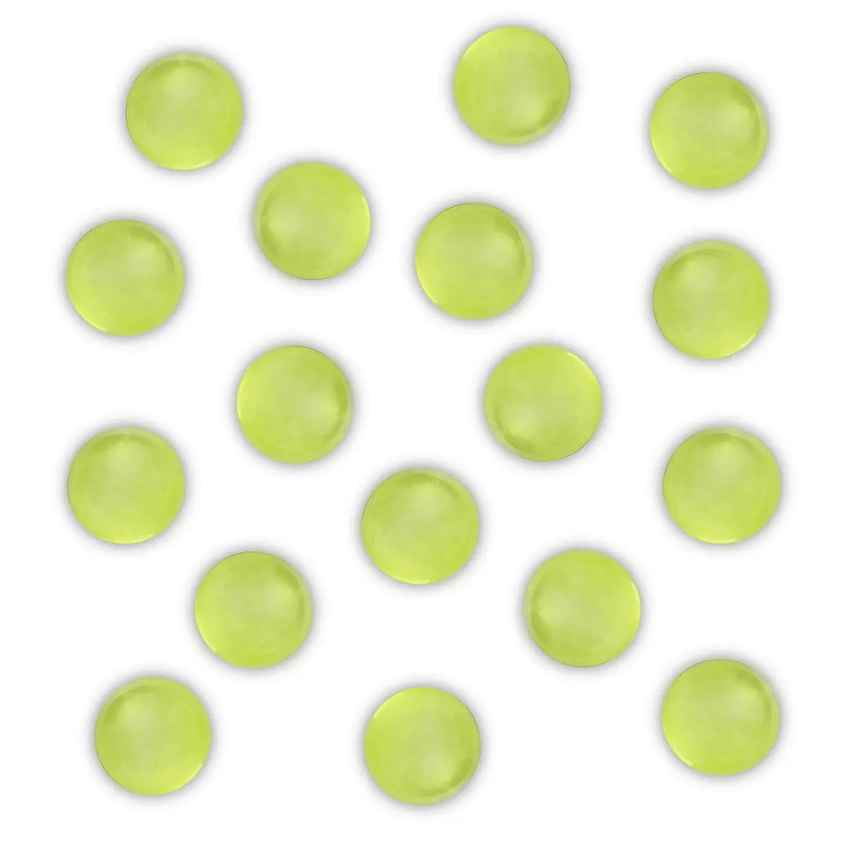 Transparent green round bath pearl, Apple scent - 100317