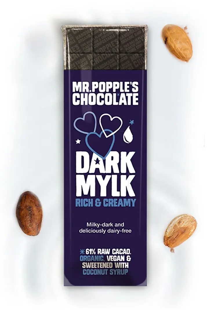 61% Dark Mylk - Barra de chocolate orgánico vegano sin lácteos