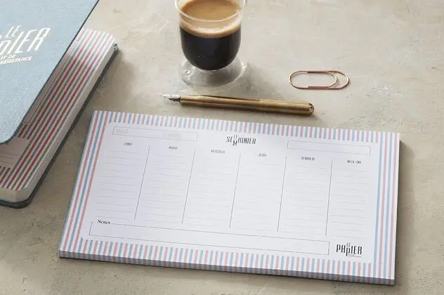 New ! The weekly planner - 50 detachable pages to get organized