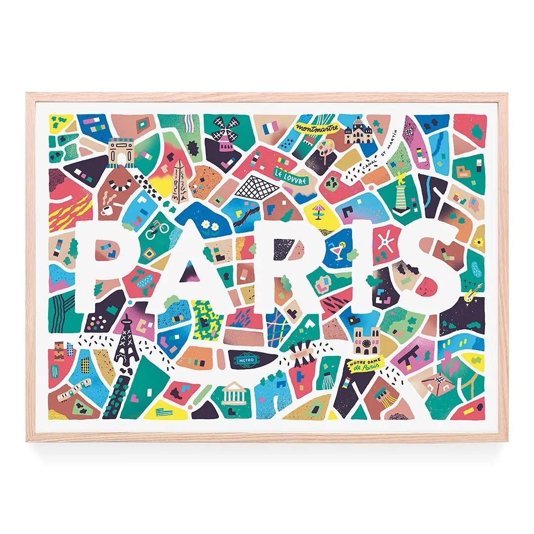 Poster - Mini City Paris by Antoine Corbineau