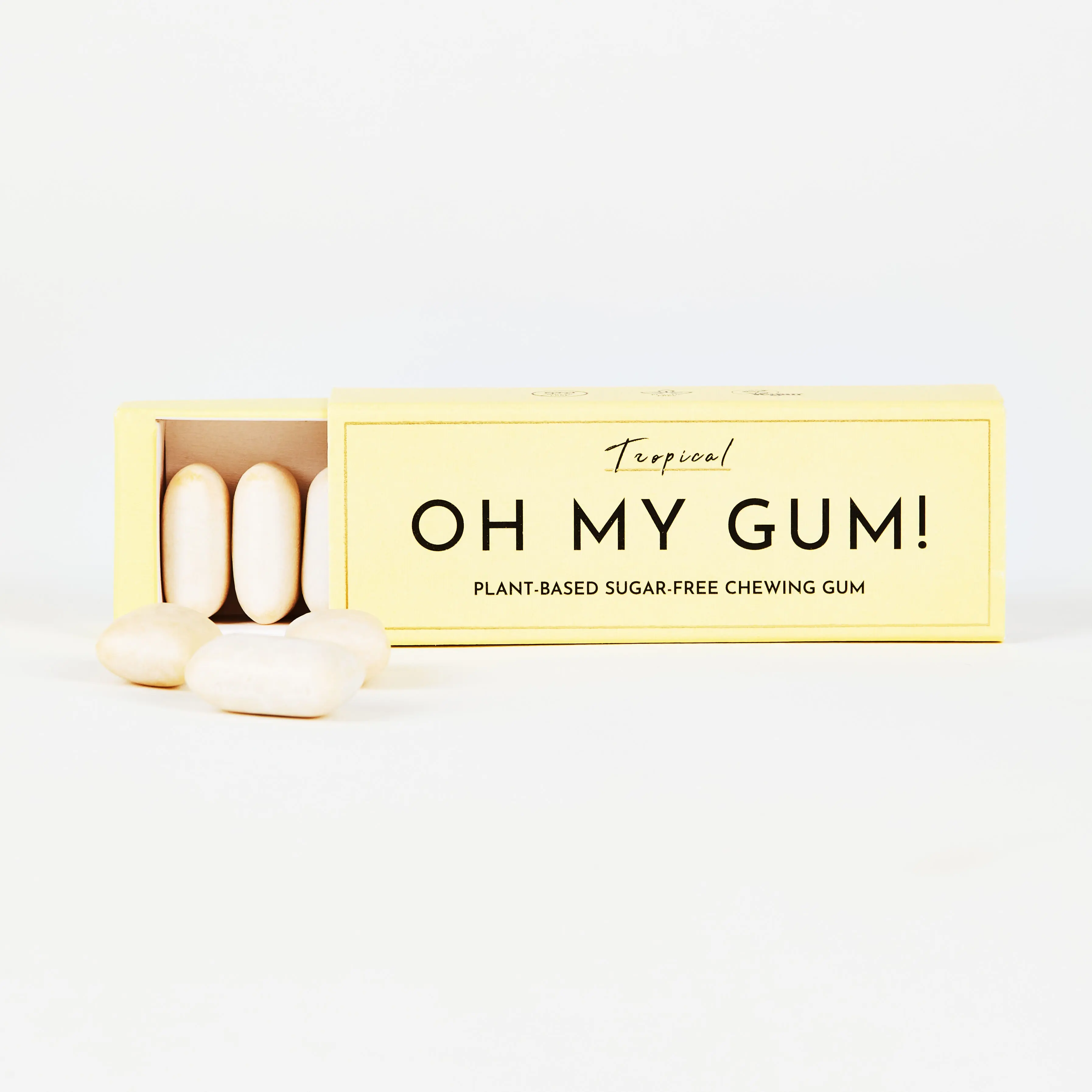 Tropical Chewing Gum - Sugar-free - Plastic-free (19g x 12)