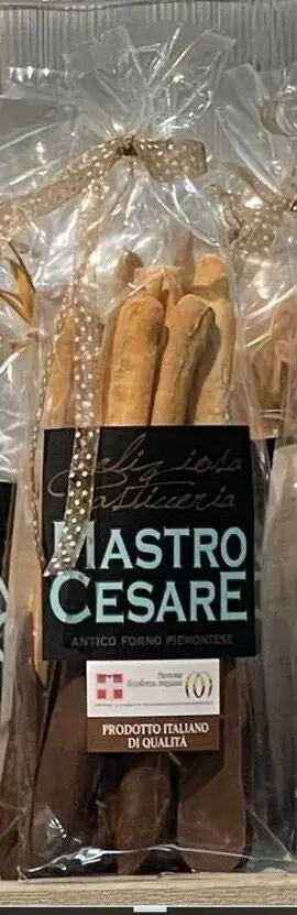 Artisanal chocolate-covered breadsticks handmade in Italy