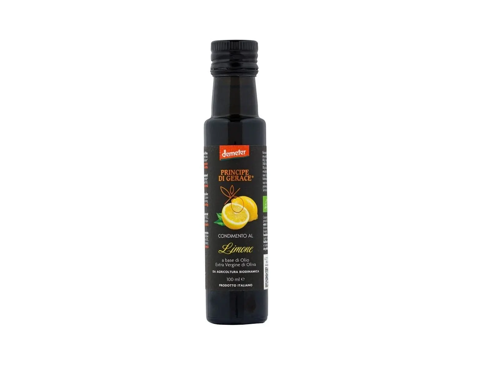 Biodynamic LEMON dressing, 100% ITALIAN, 100 ml based on Demeter Extra Virgin olive oil