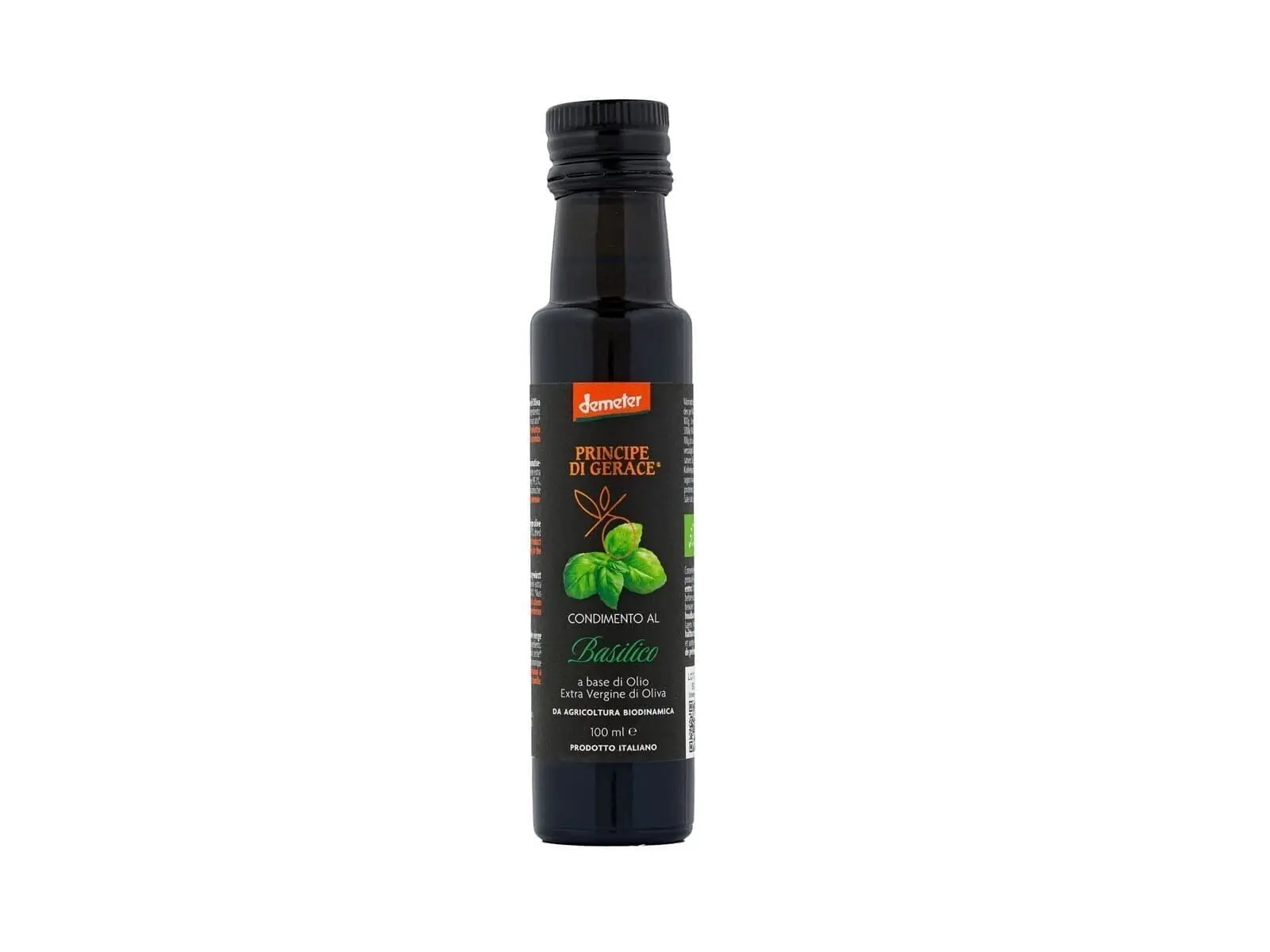Biodynamic BASIL dressing, 100% ITALIAN, 100 ml based on Demeter Extra Virgin olive oil