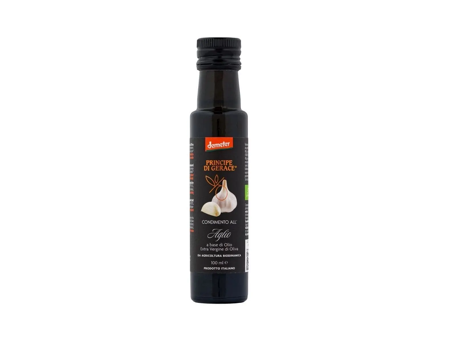 Biodynamic GARLIC seasoning, 100% ITALIAN, 100 ml based on Demeter Extra Virgin olive oil