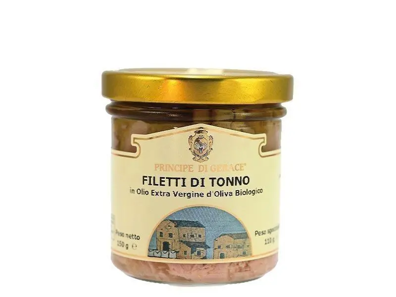 Tuna fillets in organic extra virgin olive oil 150 gr