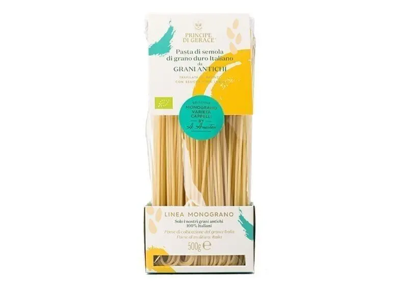 Pasta made from Italian durum wheat semolina, Cappelli variety - Spaghetti 500 gr