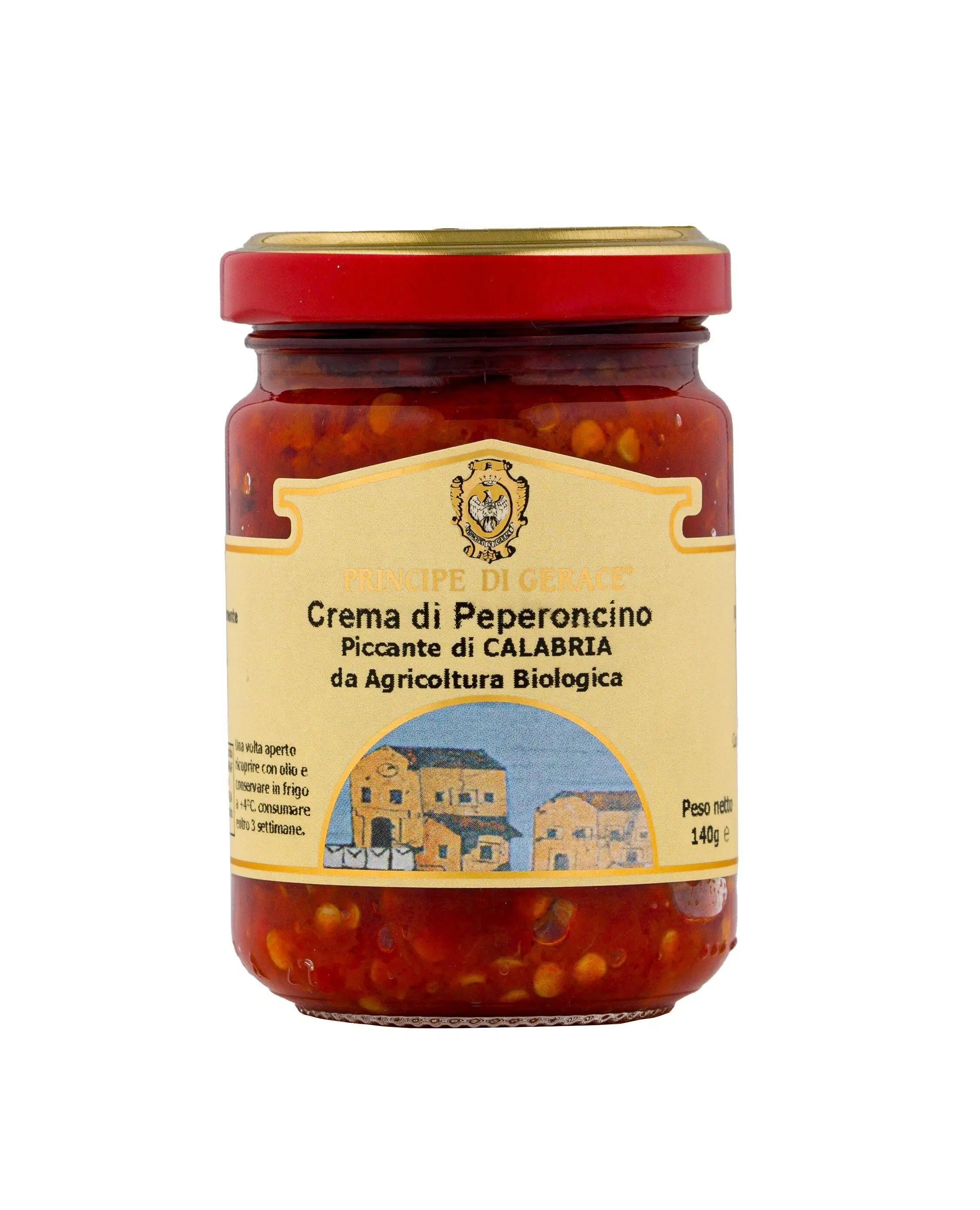 Casalino and Habanero spicy Calabrian chili cream 140g from organic farming, Medium Spicy