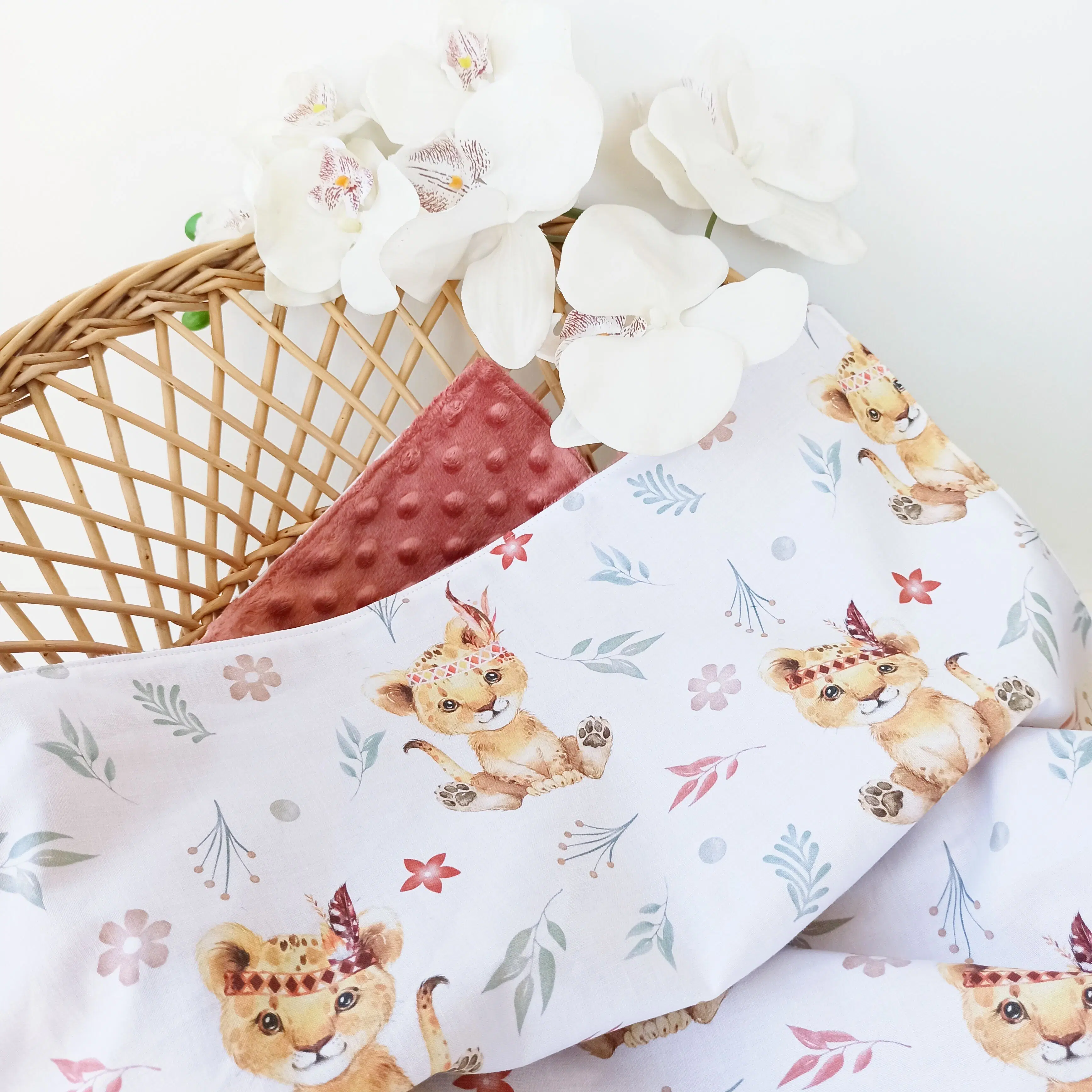 Baby blanket - Savane Terracotta