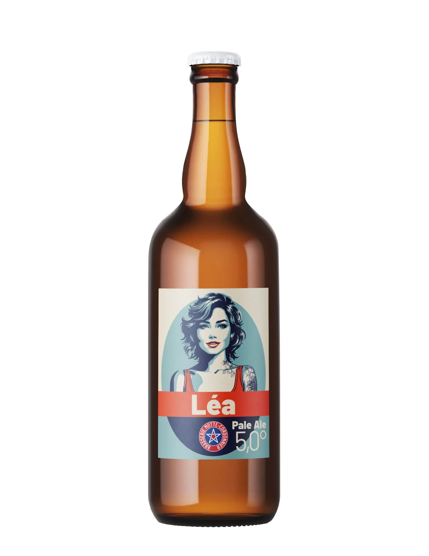 Bier American Pale Ale Léa 5° 75cl