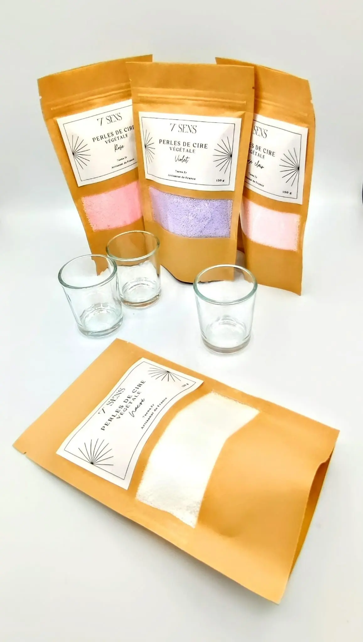 Kit per la creazione di candele con perline di cera