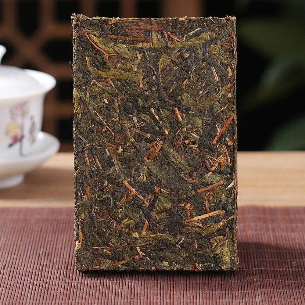 Thé Sheng Puer (cru) Xi Gui Feuille d'Or 2019 Brique 1kg