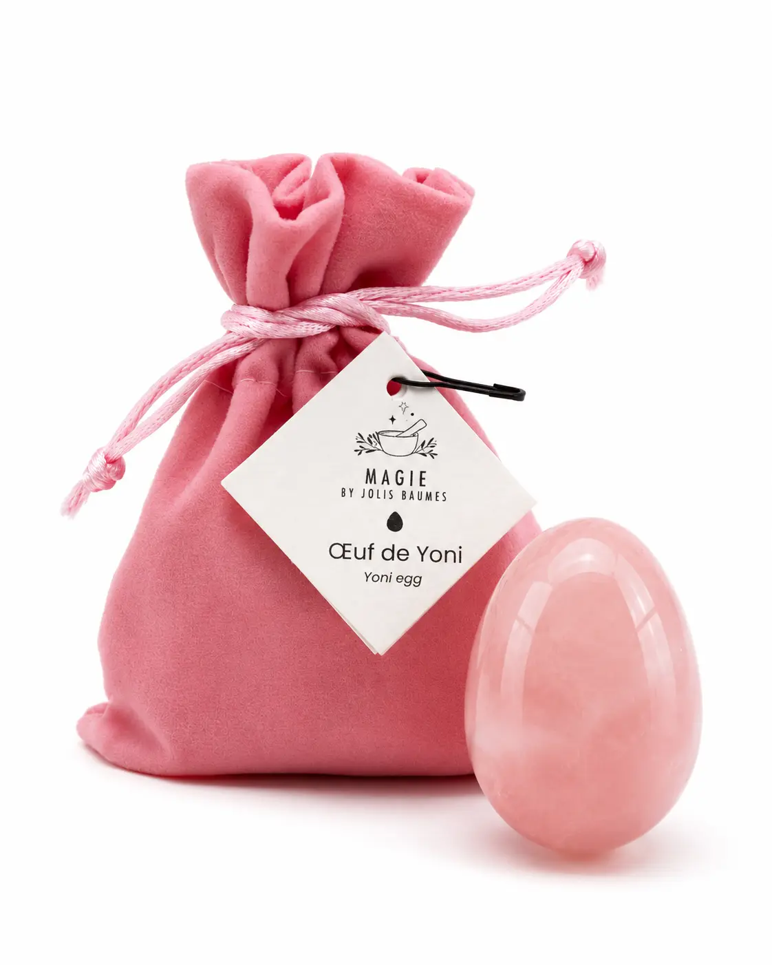 Rose Quartz Yoni Egg (tenderness, love, heart) - perineum