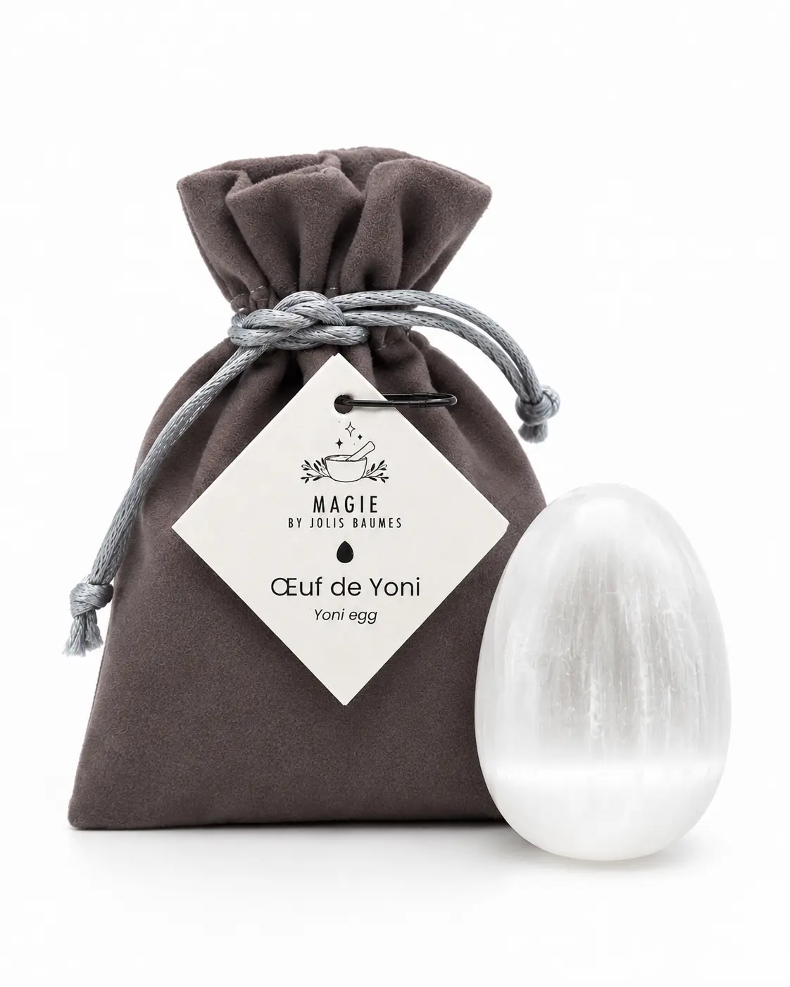 Selenite Yoni Egg (Calm, Relaxation, Balance)
