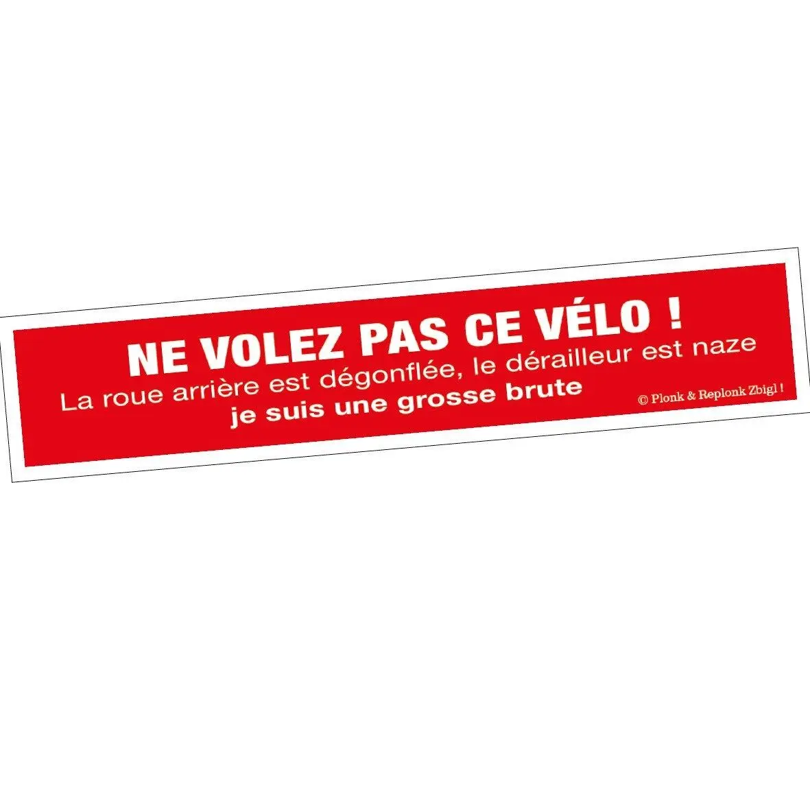 Sticker Decal - Don't Steal This Bike!