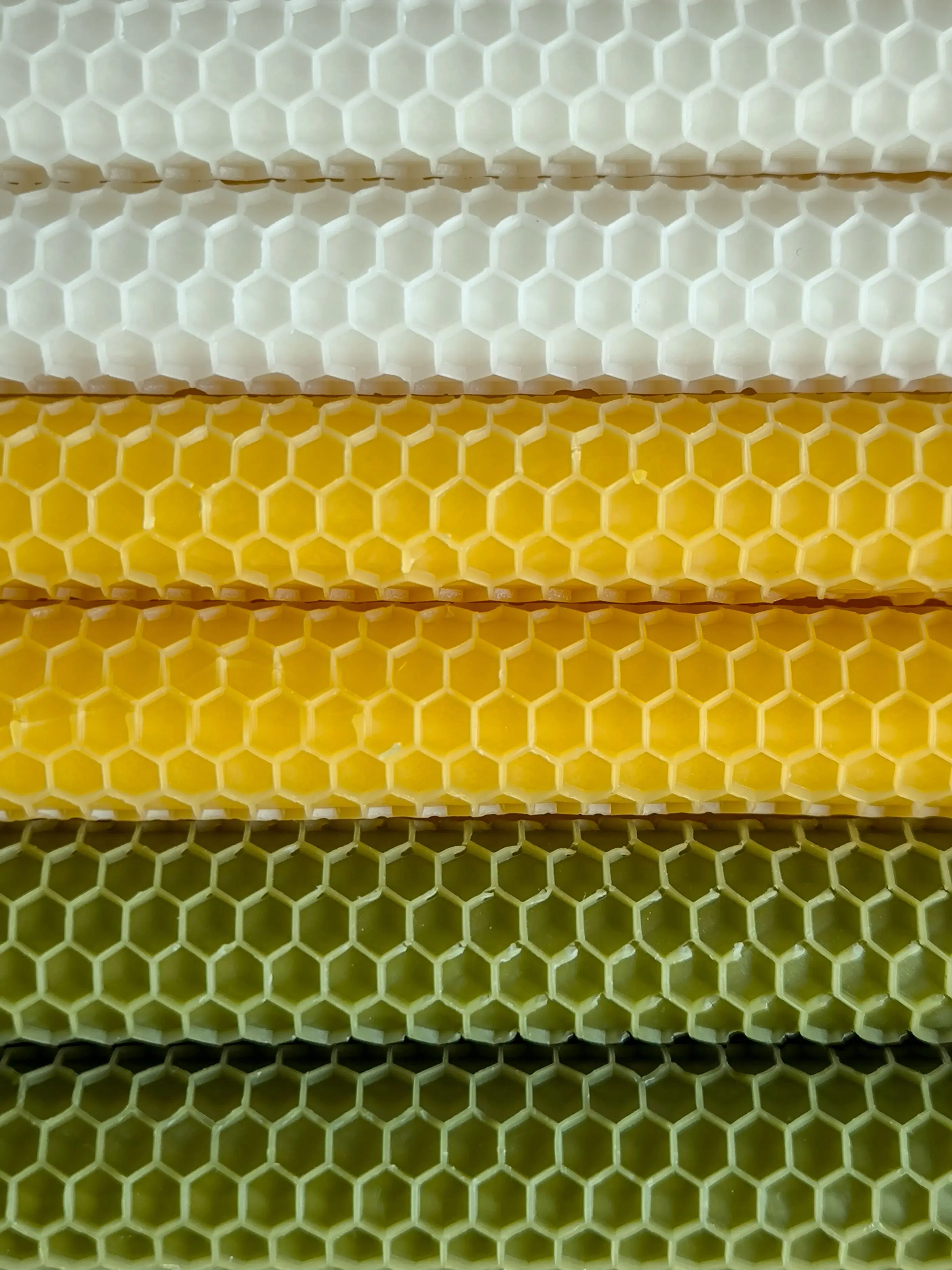 Honeycomb rolled beeswax taper candles