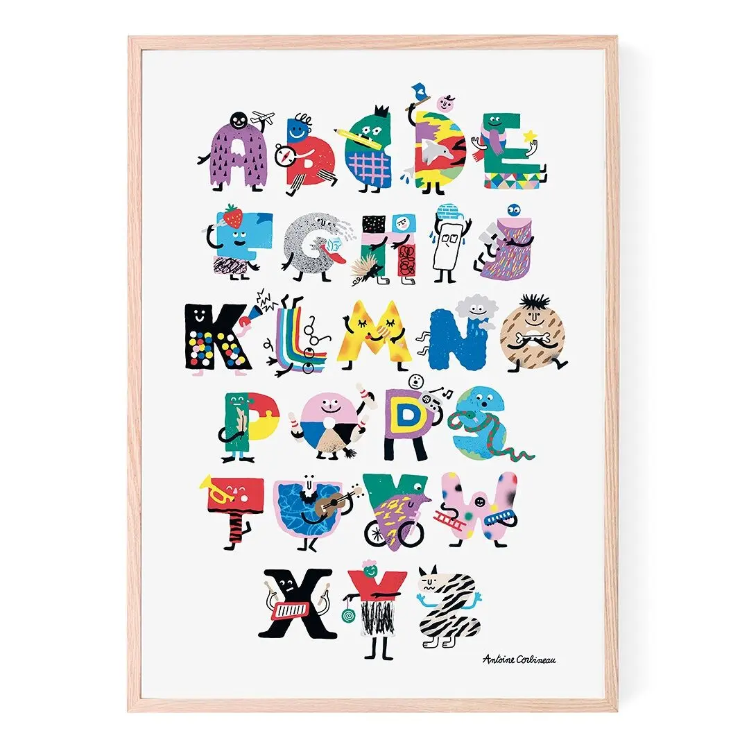 Poster - Alphabet by Antoine Corbineau