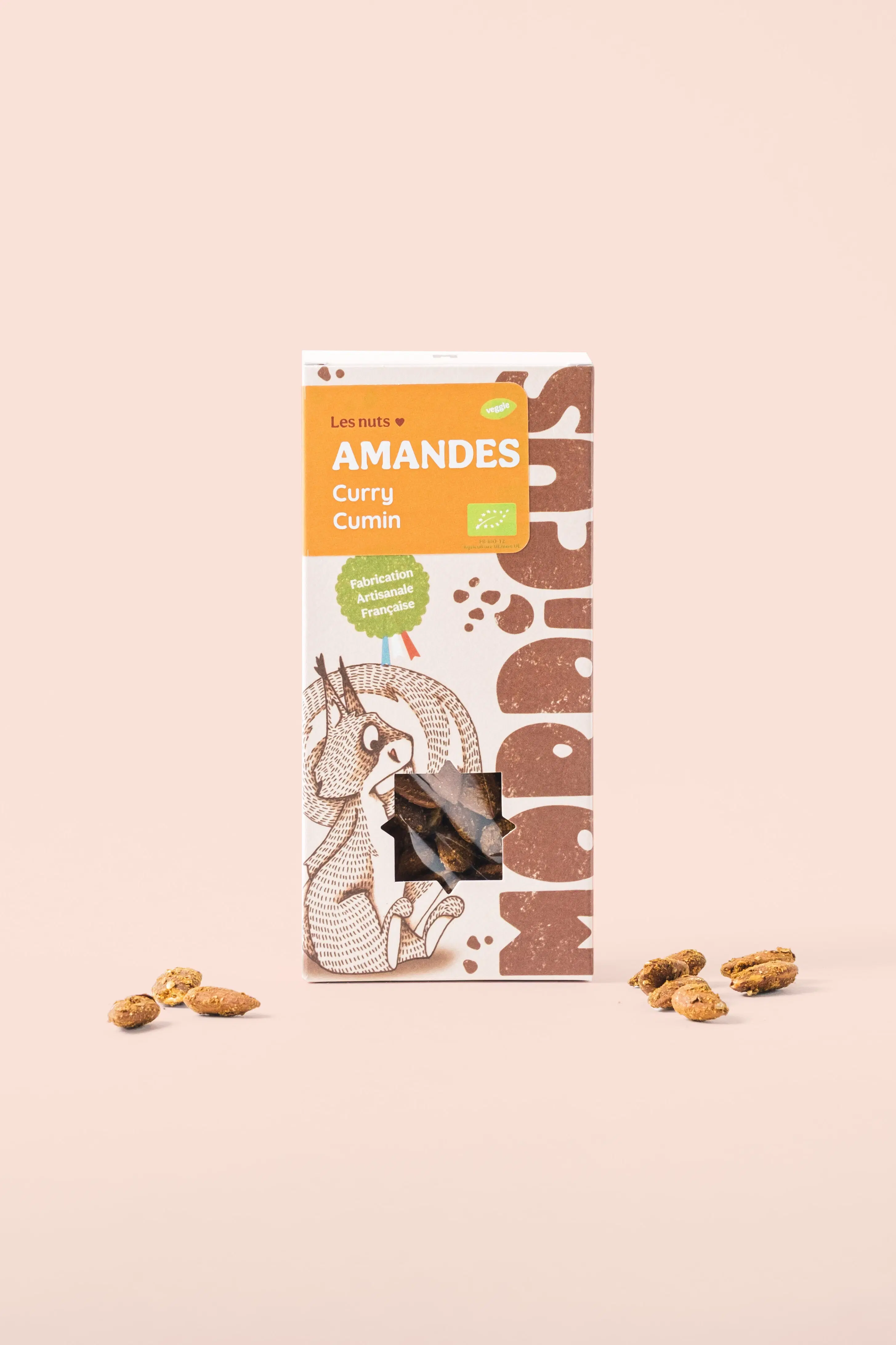 Grilled appetizer almonds - Curry & Cumin