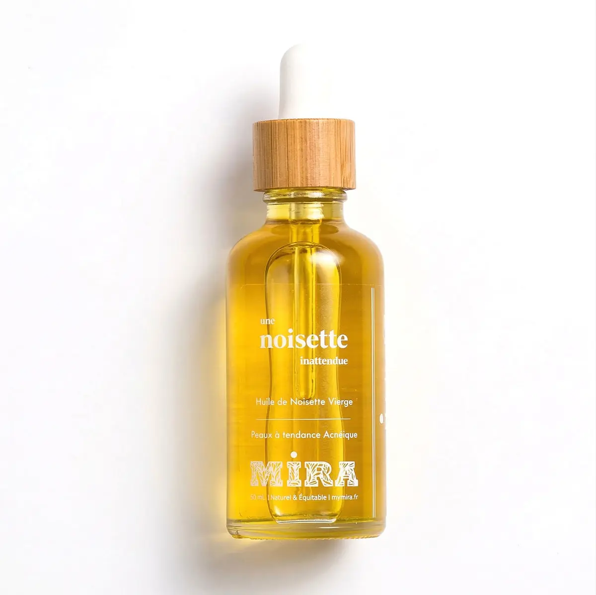 Huile de noisette pure - Made in France - Soin naturel pour peaux atopiques, acnéiques ou grasses, à l'odeur délicieuse - 50ml