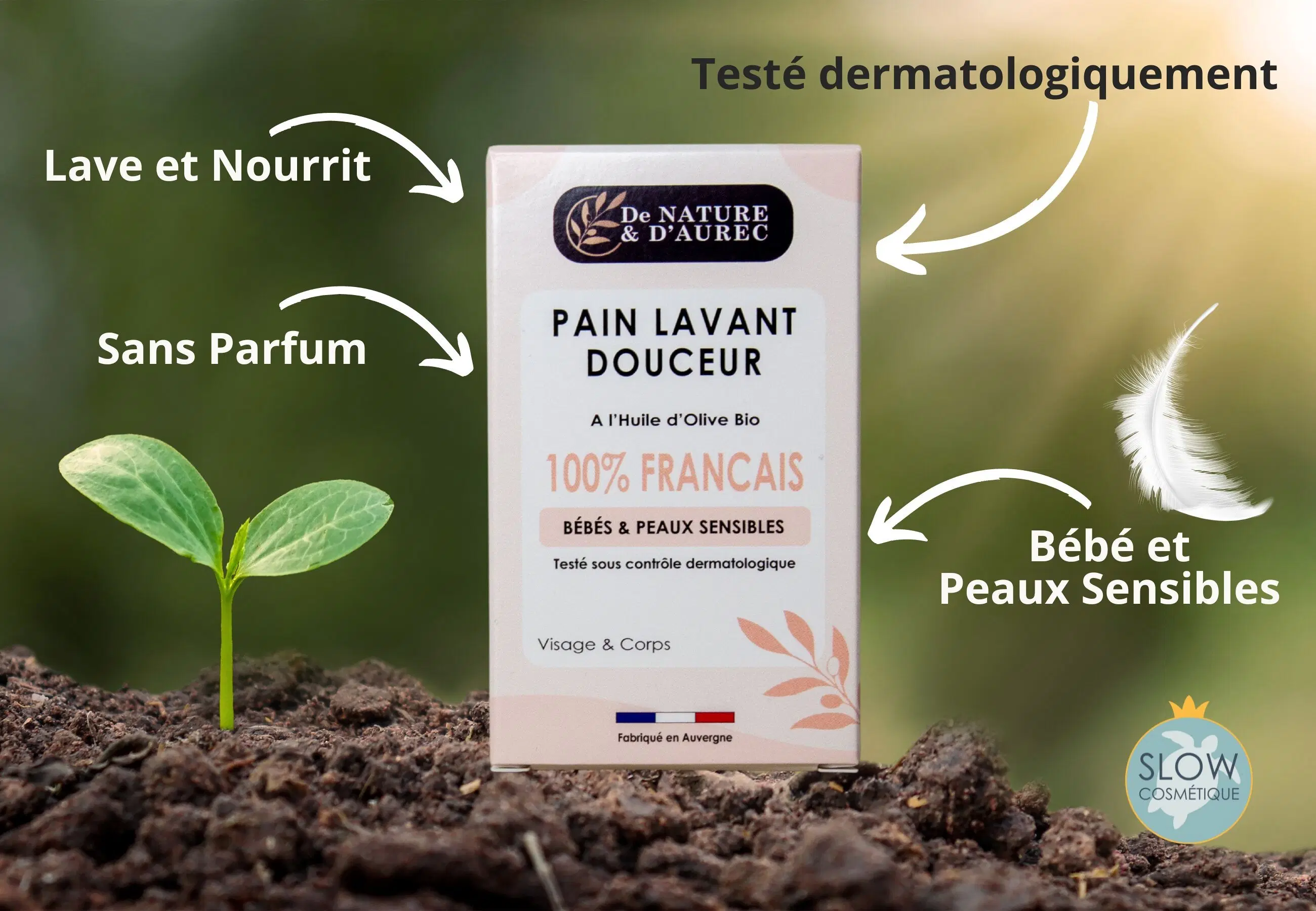 GENTLE WASHING BAR – 100% FRENCH
