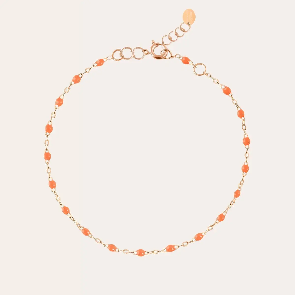 ORANGE GOLD RESIN BRACELET