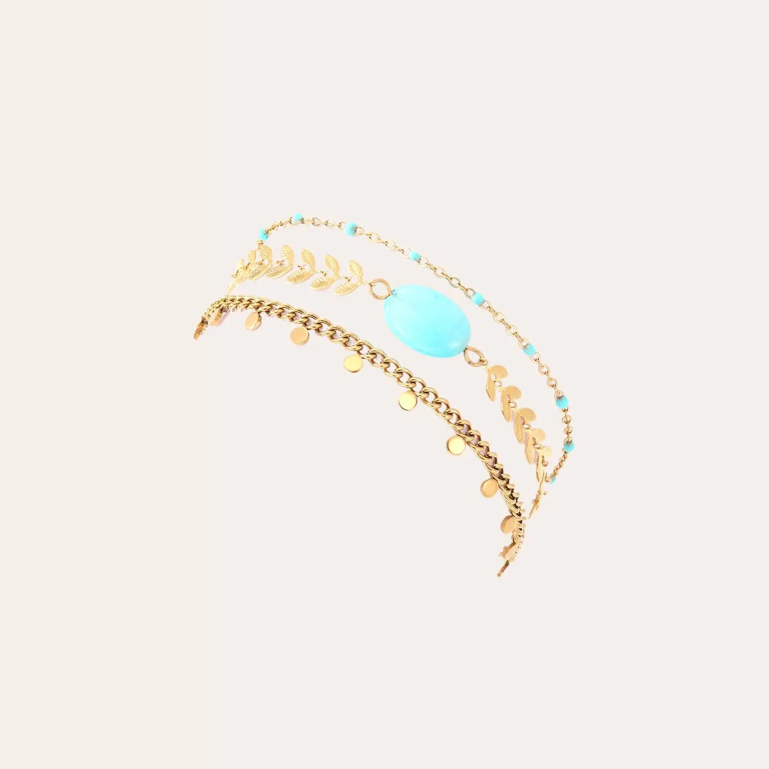 AMAZONITE MULTILIAN BRACELET
