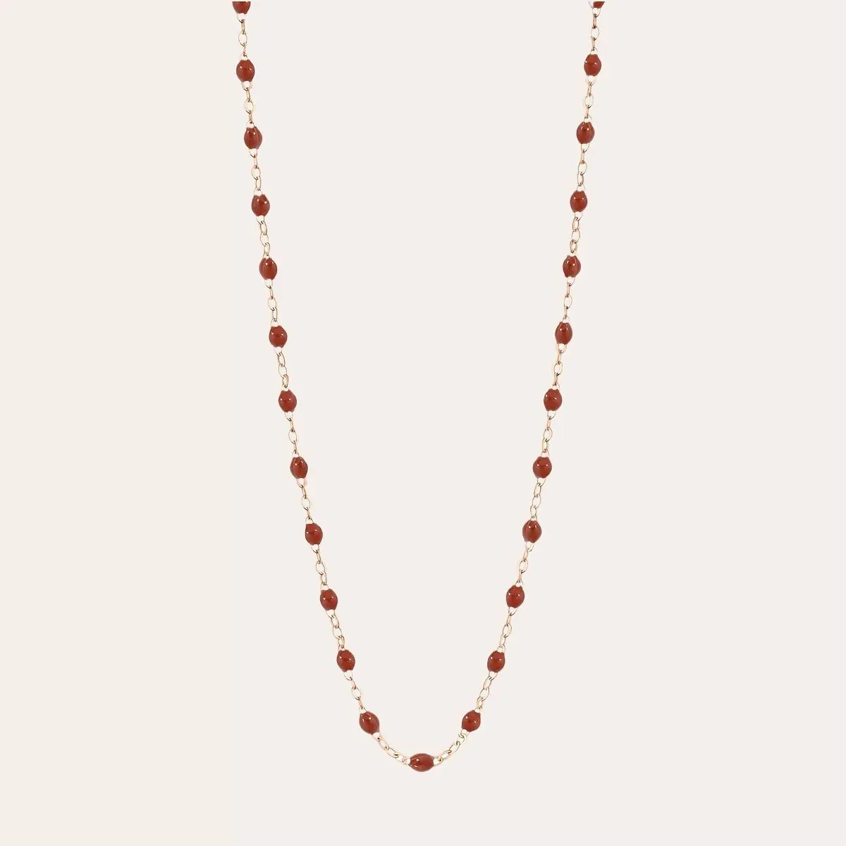 BURGUNDY GOLD RESIN NECKLACE