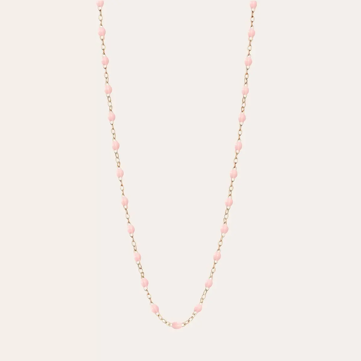 PALE PINK GOLD RESIN NECKLACE