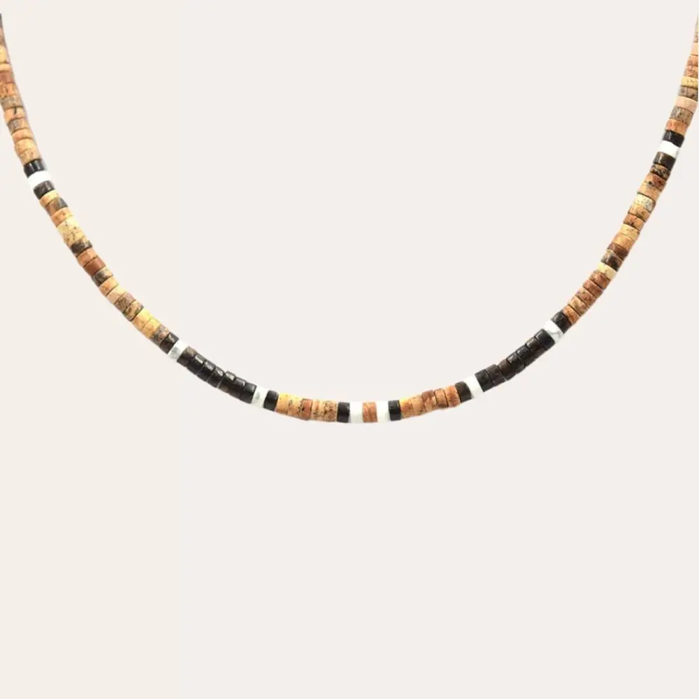 Heishi Onyx Necklace