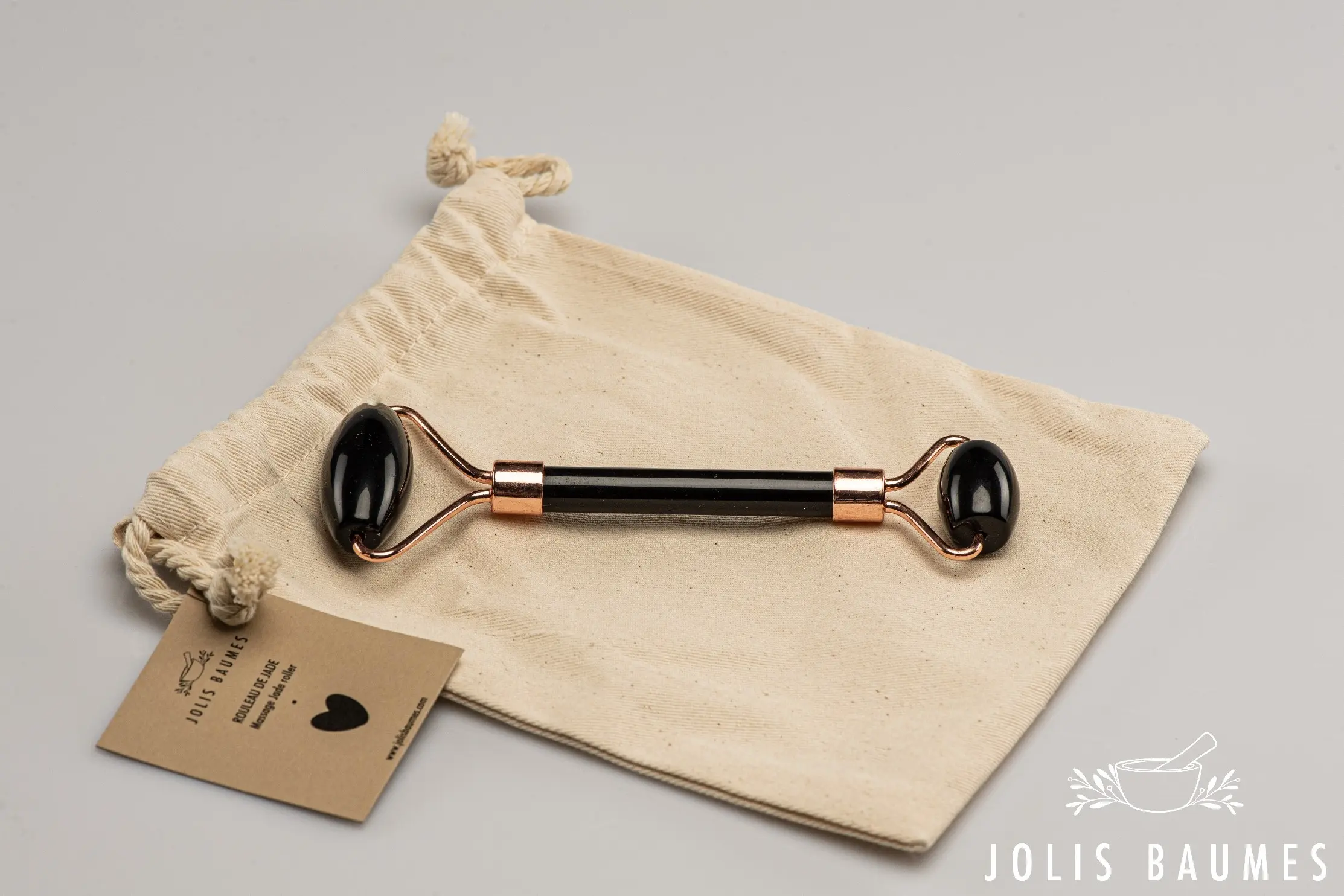 Obsidian Stone Gua Sha Roller – Massage & Radiance