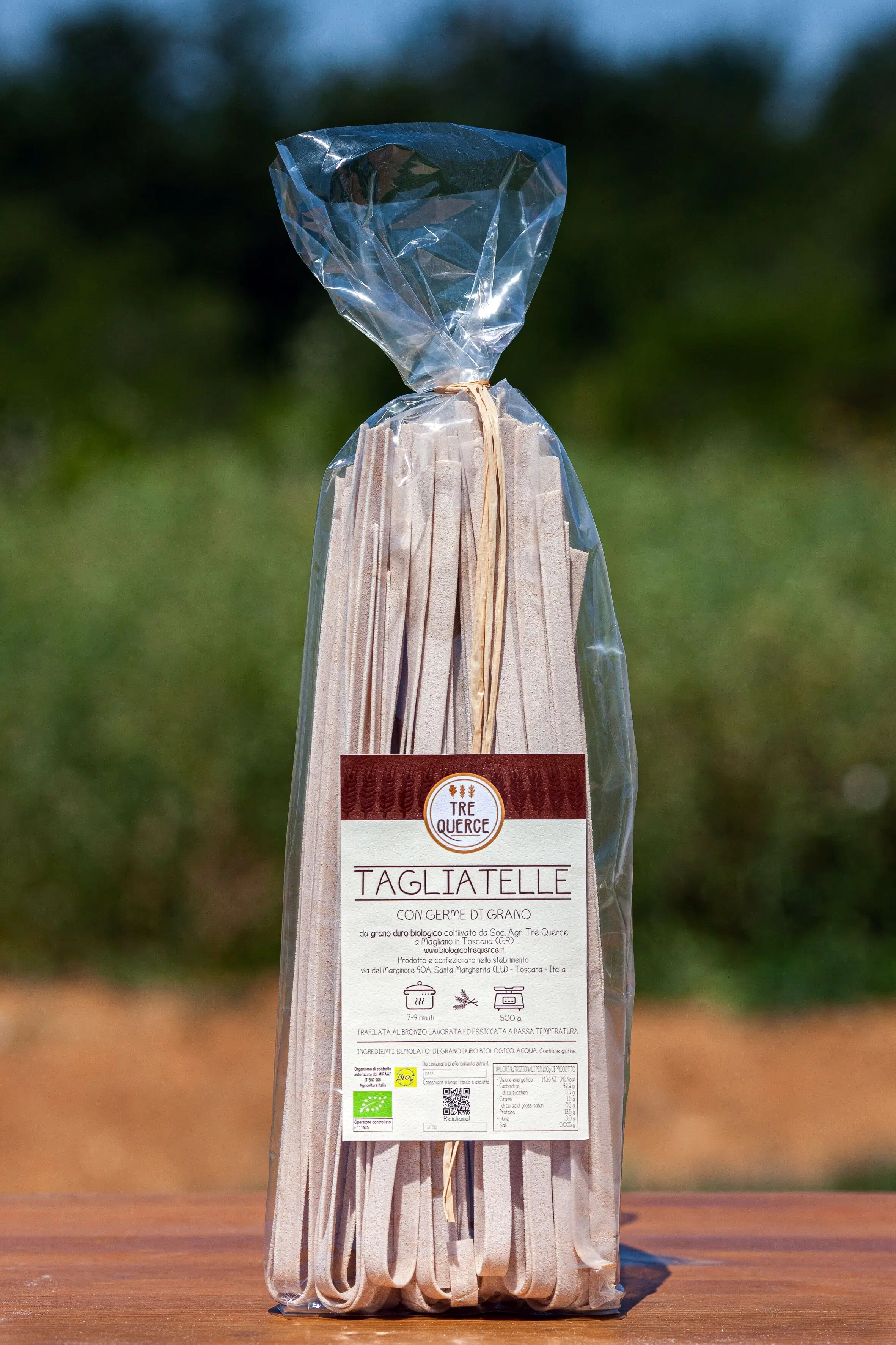 Organic pasta - tagliatelle
