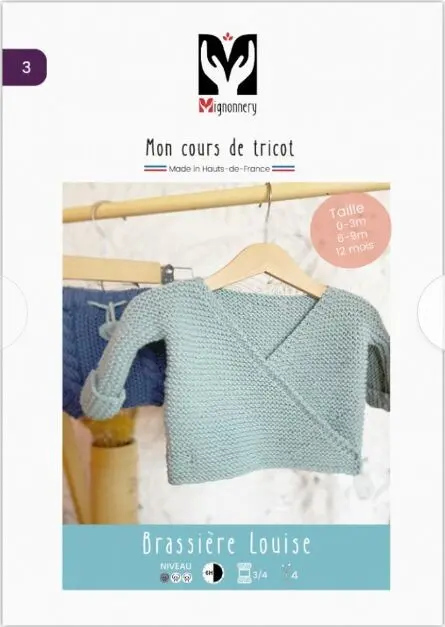 Beginner knitting pattern Louise bralette