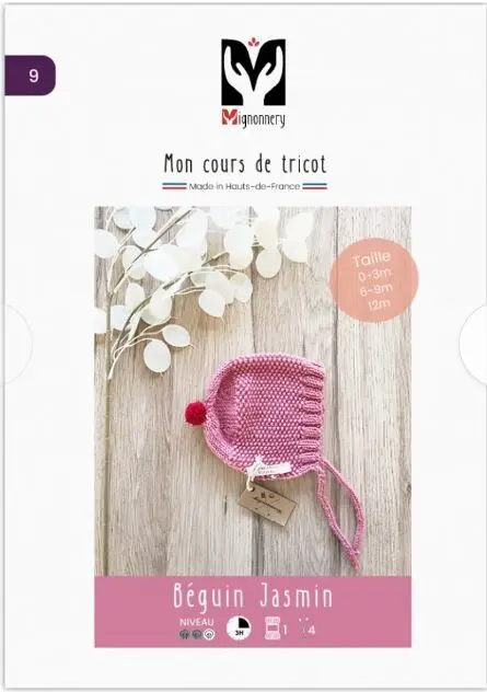 Easy knitting pattern Béguin Jasmin