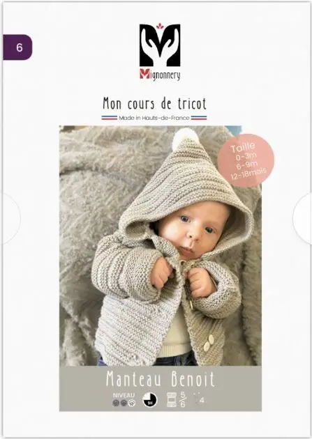 Easy knitting pattern Benoit Coat