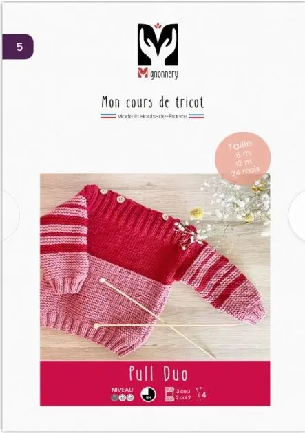 Easy knitting pattern Duo Sweater