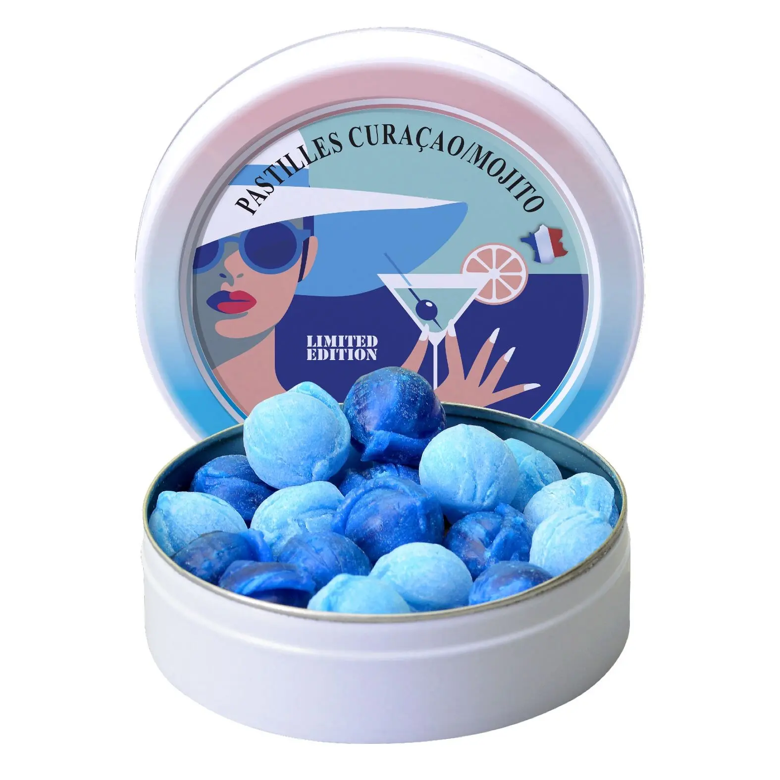 Bonbons Artisanaux | Saveur Mojito Curaçao Twist | Boite de 45g | Edition été 2025