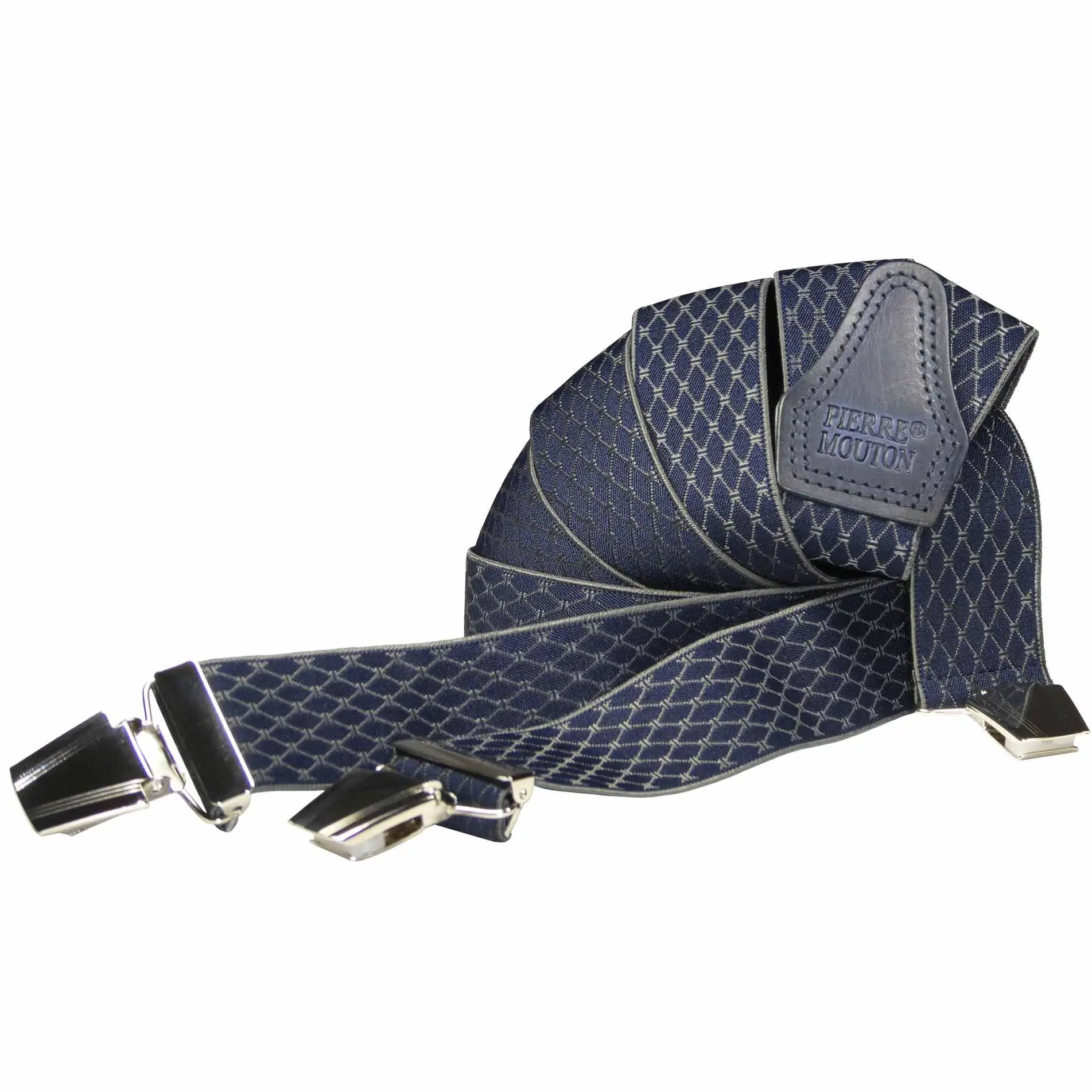 Pierre Mouton Hosenträger Diadème Blau 120cm