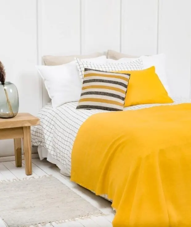 Linen Summer Throw Blanket
