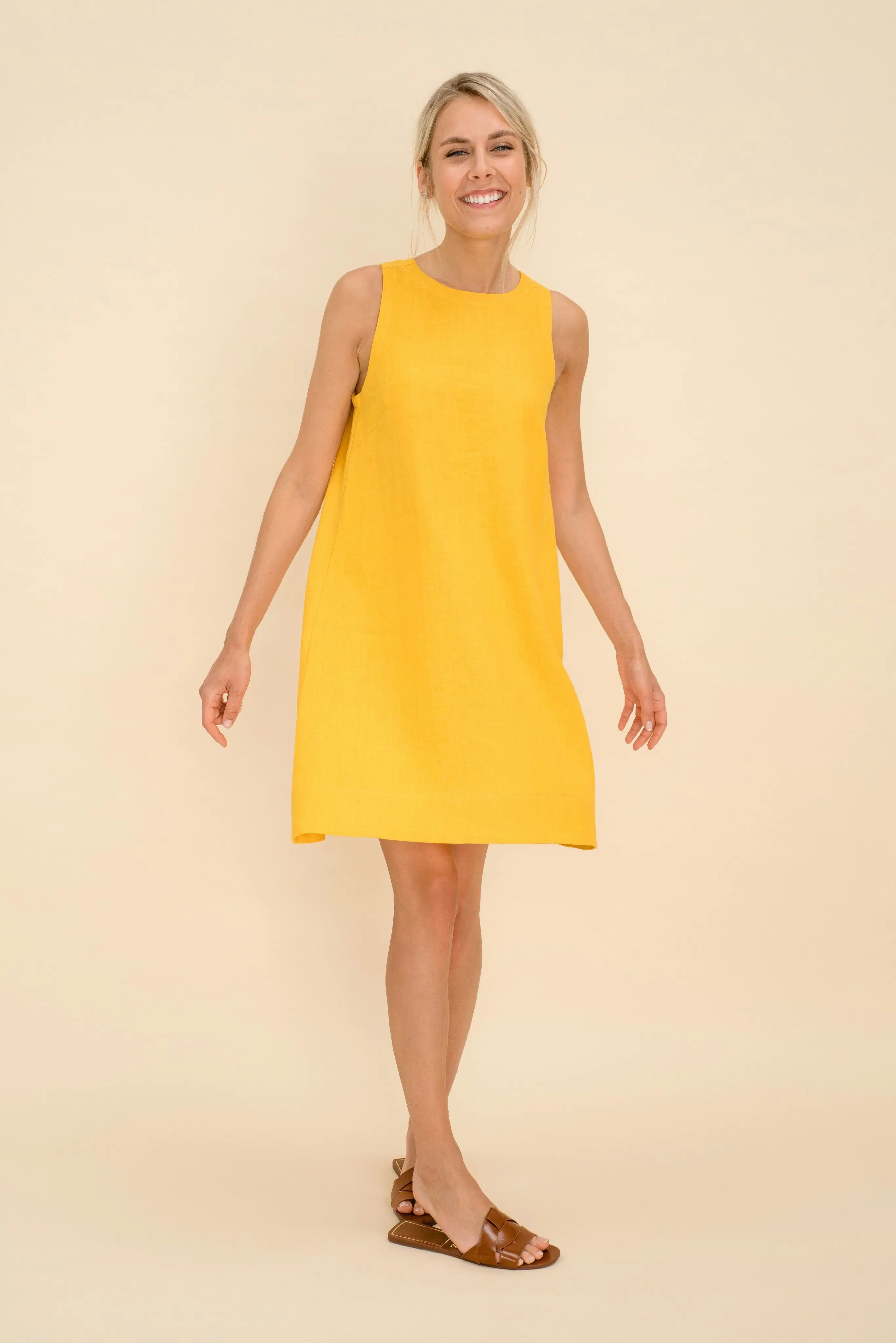 Linen Short Dress