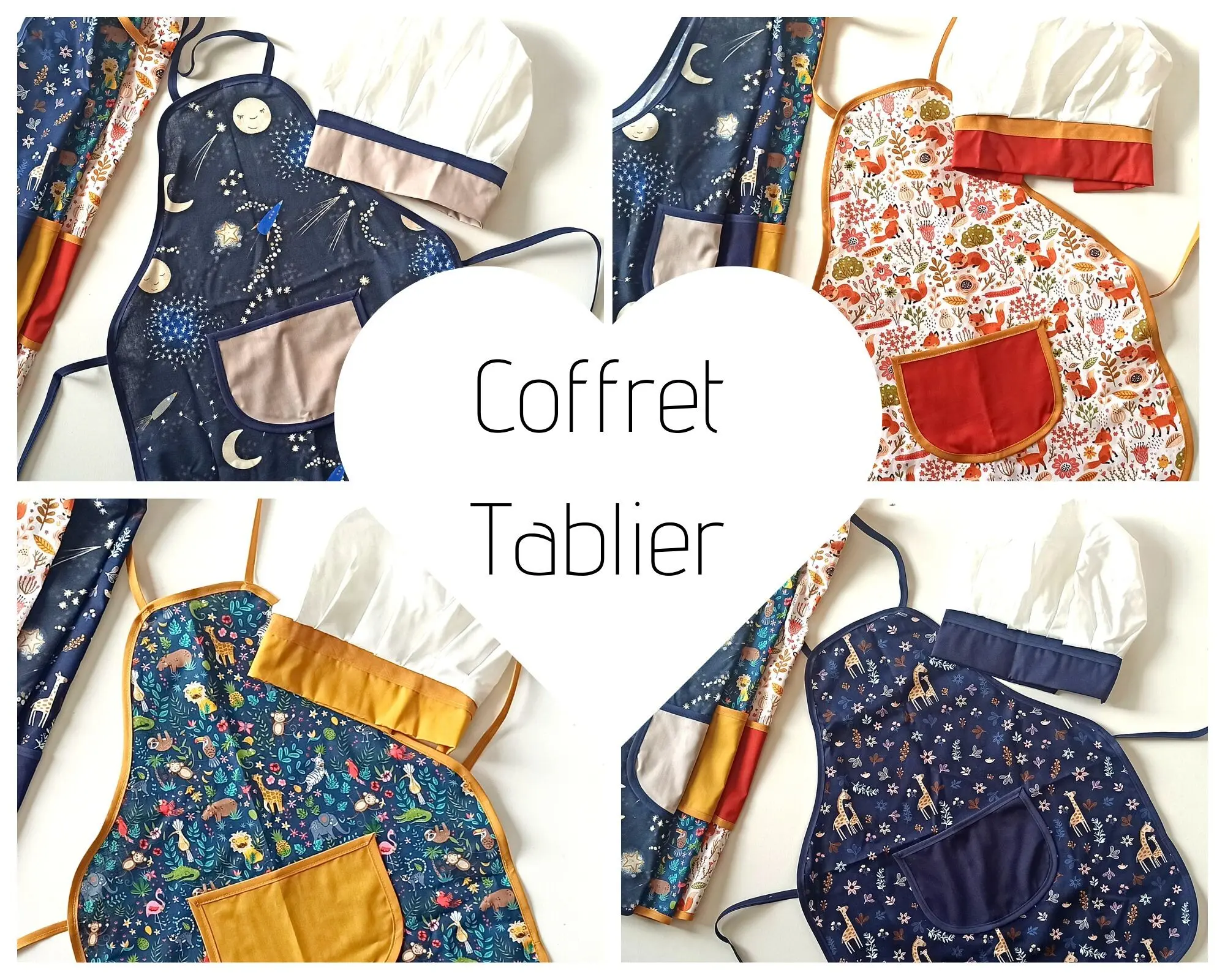 PACK - Children's apron hat + apron set
