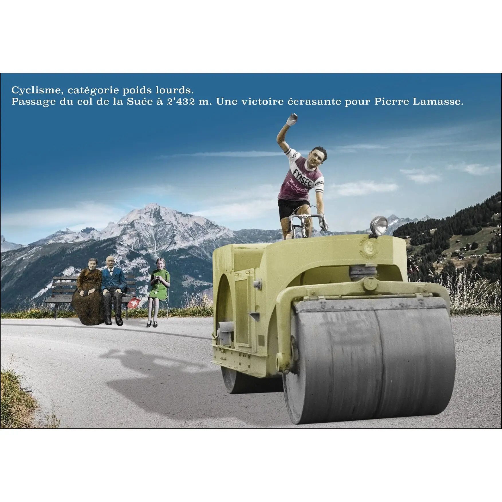 Postcard - Cycling, heavyweight category.