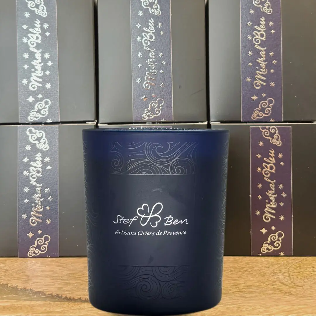 Bougies parfumées SIGNATURE : Mistral Bleu (50h)
