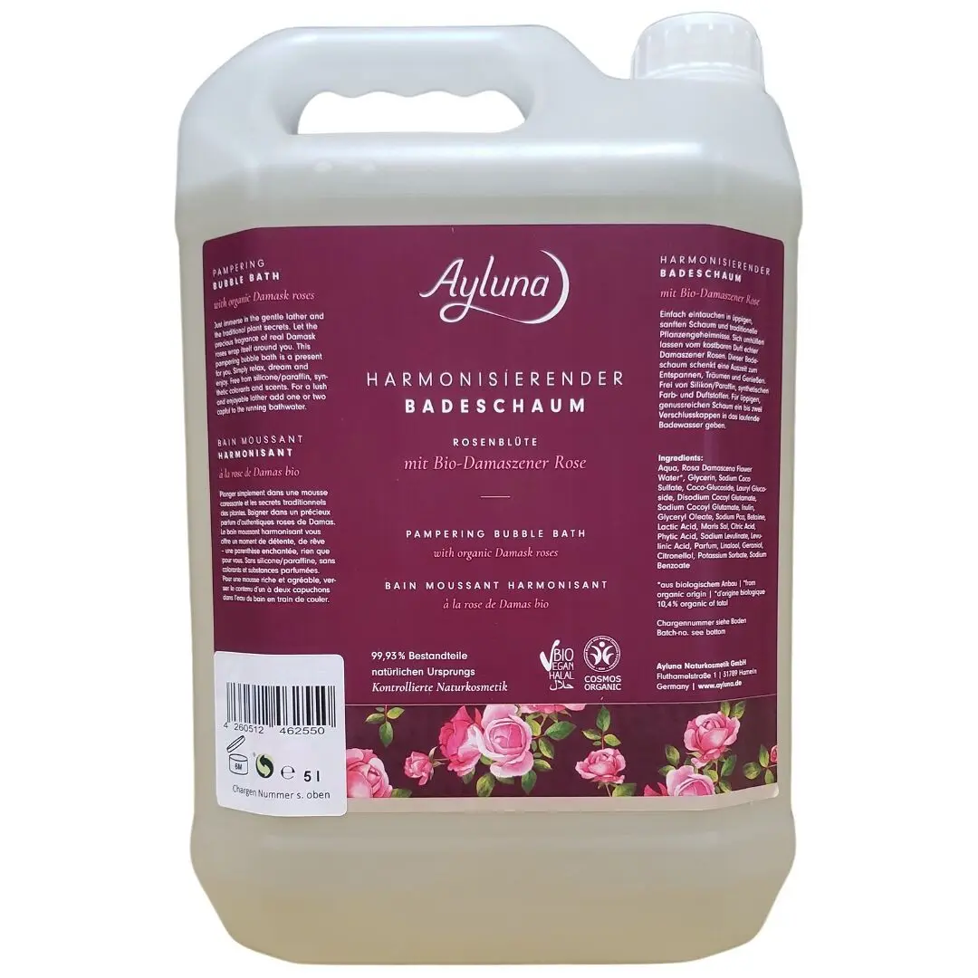Harmonizing bath foam rose blossom in 5l canister